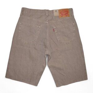 Levi's 568 Men’s Jean Shorts Size 32 Loose Fit Stretch Denim Jorts Beige/Tan NWT